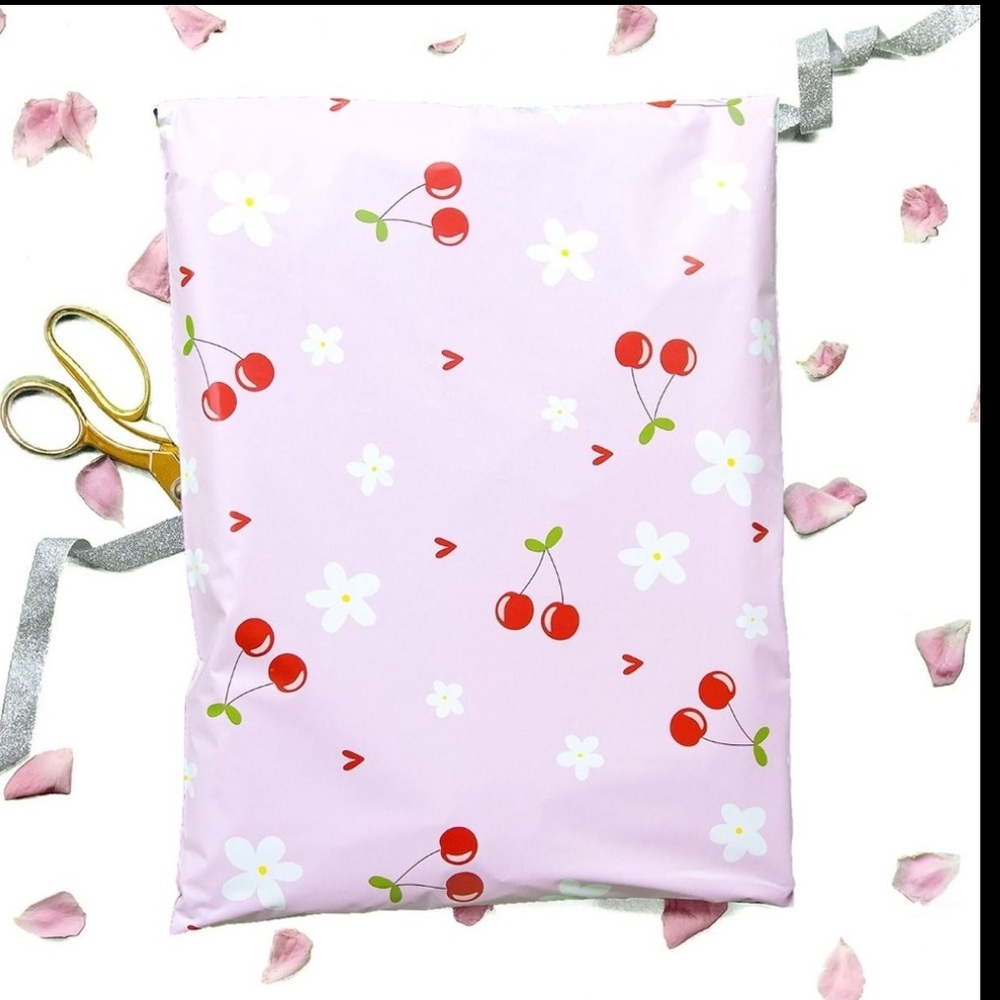 Cherries Poly Mailers 12x15.5 | set of 20